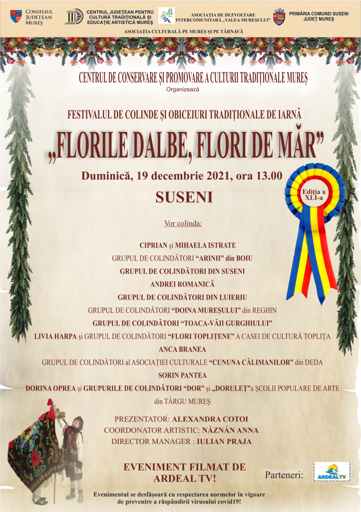 Festivalul de colinde și obiceiuri tradiționale de iarnă ,,Florile Dalbe, Flori de Măr”